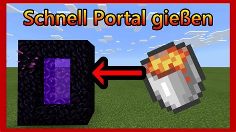 Lavaportal Gie En In Minecraft D Youtube