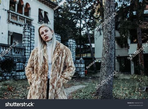 Beautiful Sexy Attractive Blonde Woman Behind Stock Photo Shutterstock