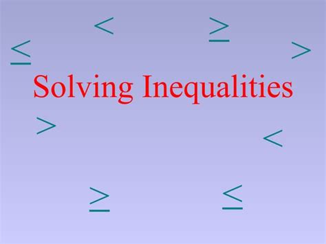solving inequalities gen mathematicsppt