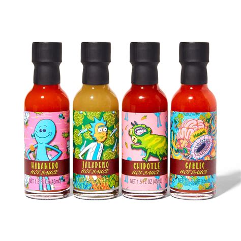 Adult Swim RICK AND MORTY Multidimensional Hot Sauce Gift Set