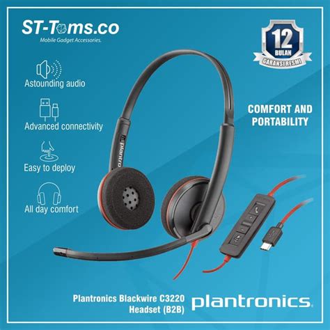 Jual Plantronics Blackwire C3220 Headset B2b Usb A Shopee Indonesia