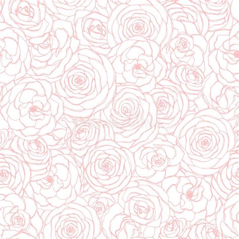 Vector Seamless Background Pink Flowers Stock Illustrations 67 377