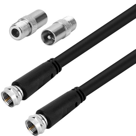 Comsol Antenna Cable F Type Male To Male With Pal Adapters 3m Officeworks