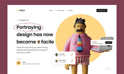 Design Tool Web Header Design Figma Community