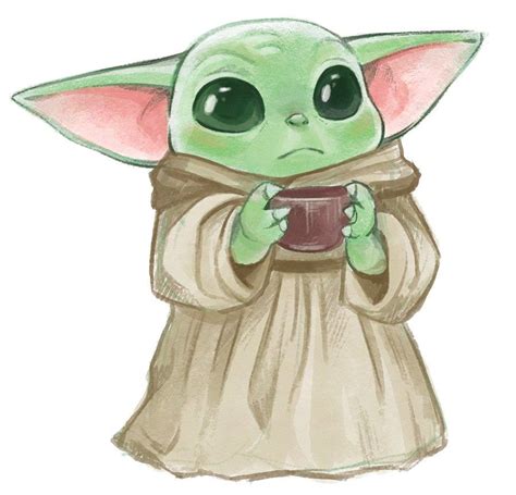 How To Draw Baby Yoda Draw Easy Things Baby Drawing Easy Drawings Images