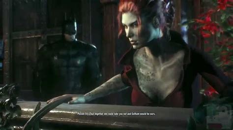 Batman Arkham Knight Poison Ivy Introduction Cutscene Youtube