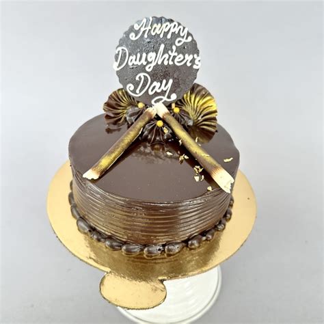 Chocolate Truffle Cake Happy Daughter S Day Dp Saini Florist