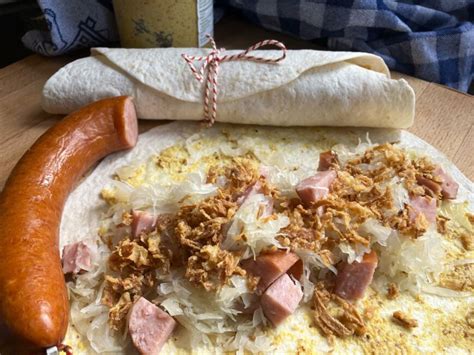 Wraps Met Rookworst En Zuurkool Lekker Tafelen