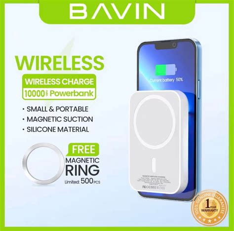 Original Bavin Wireless Powerbank Mobile Phones Gadgets Mobile