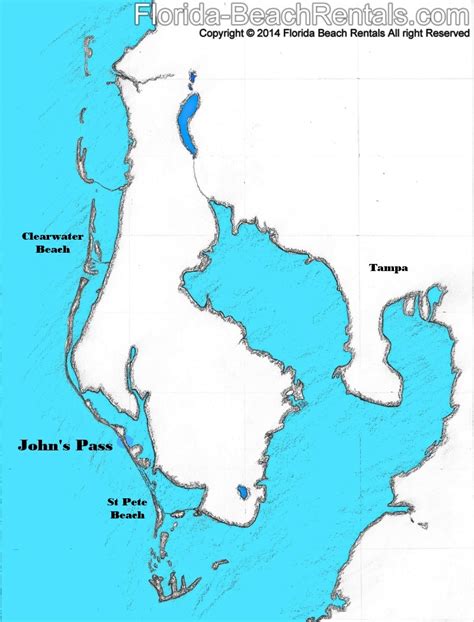 Johns Pass Florida Map Map Of The Panhandle Of Florida