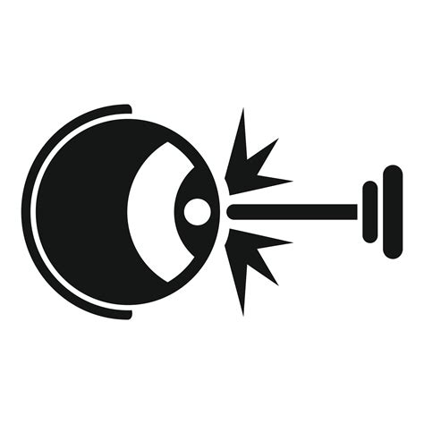 Eye laser icon simple vector. Test clinic 15148892 Vector Art at Vecteezy