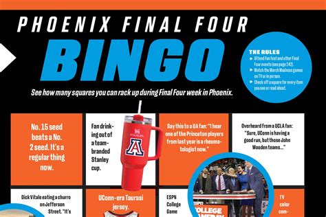 Print our PHOENIX Final Four BINGO Card - PHOENIX magazine