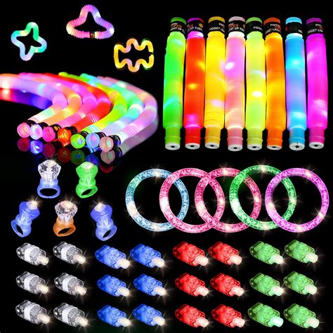 Amazon 42 PCS Light Up Toys Party Favors Light Up Pop Tubes Pack