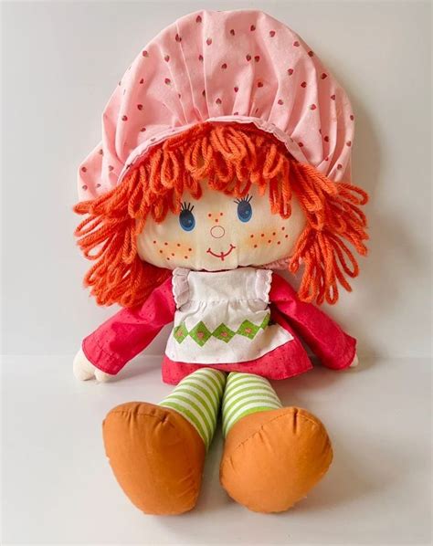 Vintage Strawberry Shortcake Rag Doll Strawberry Shortcake Doll