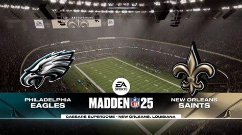 Eagles Vs Saints Week 3 Simulation Madden 25 PS5 YouTube