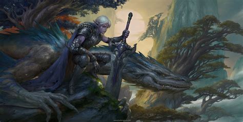 дроу Воины Fantasy Воины Fantasy Dongjun Lu fantasy art