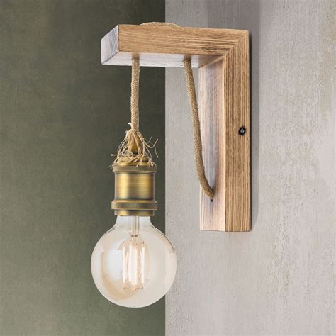 Bassena Wall Light Made Of Light Wood Applique Murale Bois Applique