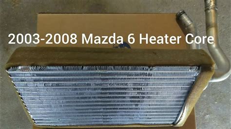 How To Replace The Heater Core On A Mazda Youtube