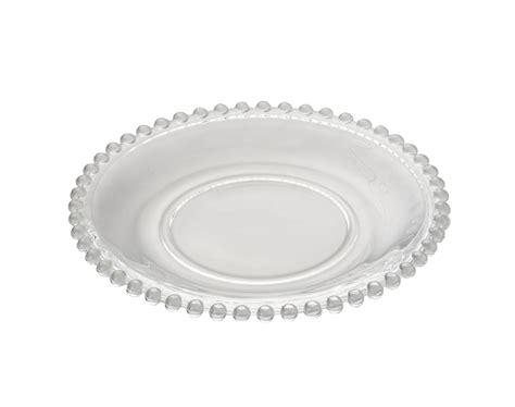 Prato Sobremesa Cristal Bolinha Set Pe As Videra Home Online Decor