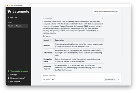 Desktop app | Privatemode