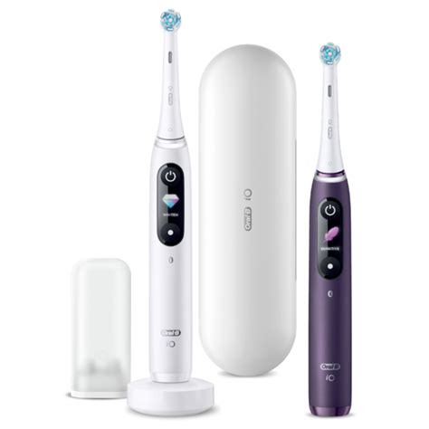 Oral B iO Series 8 Duo iO8 Biało Fioletowy Zestaw szczoteczek elektrycznych