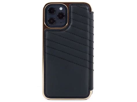 Greenwich Portland Luxe Iphone Pro Max Hoes Leer Blk