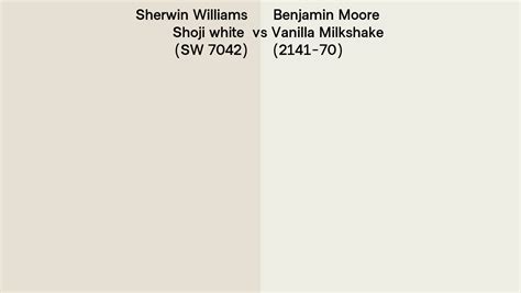 Sherwin Williams Shoji White SW 7042 Vs Benjamin Moore Vanilla