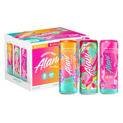 alani nu variety pack cherry twist ais pink slush orange kiss sugar