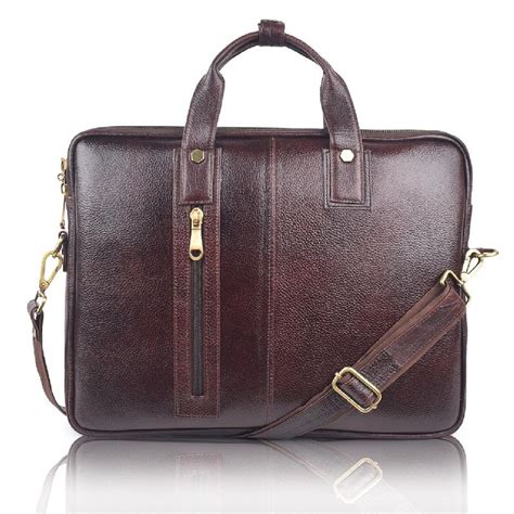 Plain Leather Conference Bag Style Handled Zipper At Best Price In