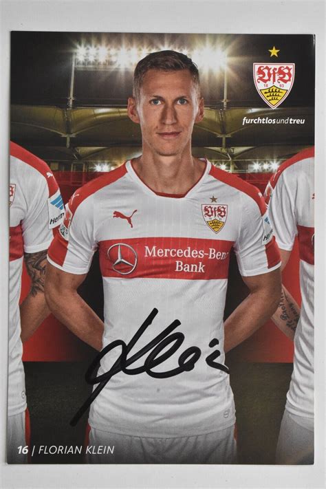 Florian Klein Vfb Stuttgart Original Autogramm Ca X Cm