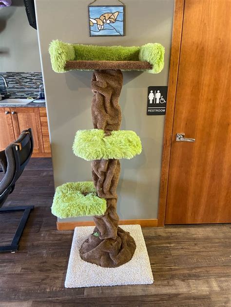 5ft Bark Tree Custom Cat Cribs Custom Cat Furniture Custom Cat Large Cat Tree