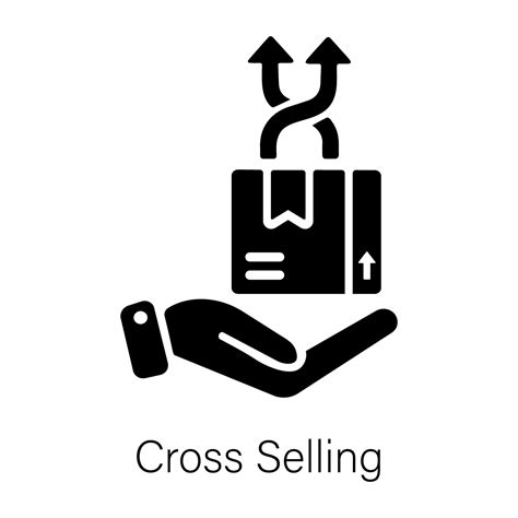 A solid icon depicting cross selling product 47402144 Vector Art at