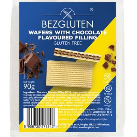 Вафли с шоколадов пълнеж 90 г BEZGLUTEN - Био Магазин КООП