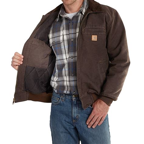 Carhartt Bankston Sandstone Duck Jacket For Big And Tall Men