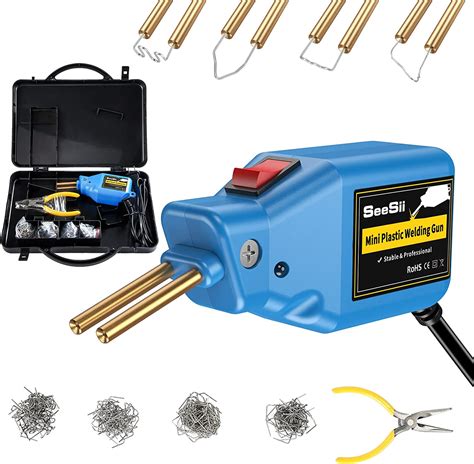 Plastic Welding Kit Seesii 50W Mini Plastic Welder Handheld Plastic