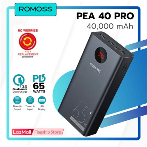 Romoss PEA40 Pro PEA 40 PRO 65W 40000 MAh Powerbank Support Laptop