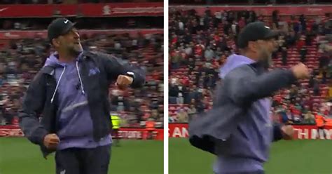 Fist Bumps Are Back Jurgen Klopps Emotional Reaction To West Ham Win Spotted Football