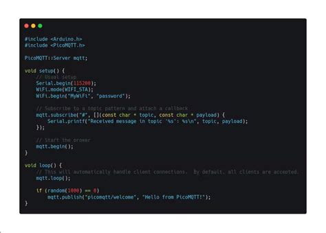 PicoMQTT Un Nuovo Modo Di Utilizzare Microcontrollori ESP32 Ed ESP8266
