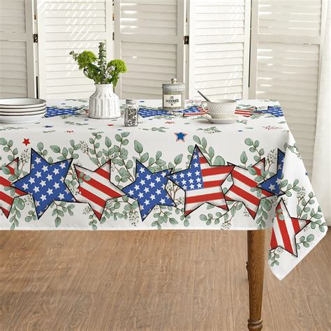 Amazon Horaldaily 4th Of July Tablecloth 60x84 Inch Patriotic