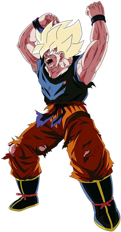 Son Goku Ssj Namek Render 22 [dokkan Battle] By Maxiuchiha22 On