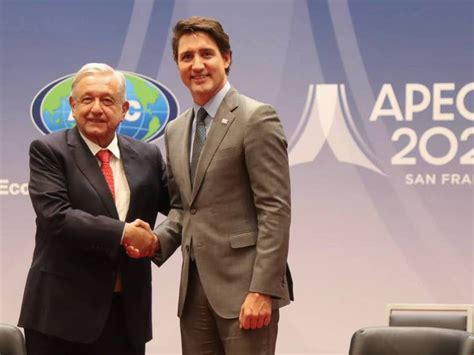 AMLO se reúne con Justin Trudeau primer ministro de Canadá