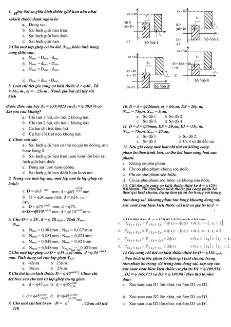 Doc Bai Tap Trac Nghiem Dung Sai Ki Thuat Do Chuy N I Es