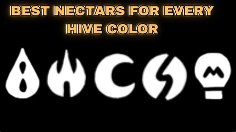 Nectar Guide For All Hive Colors Best Nectars Bee Swarm Simulator