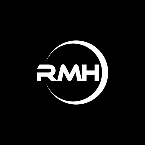rmh letter logo design  illustration vector logo calligraphy