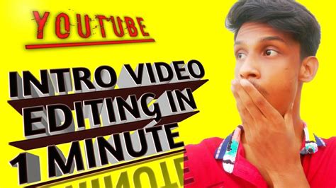 Make Youtube Intro Video In 1 Minute 😮😮😮full Tutorial 🥰🥰 Youtube