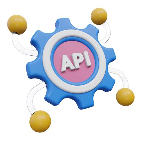 api setting 3d rendering, transparent backgorund, design and development 22892145 PNG