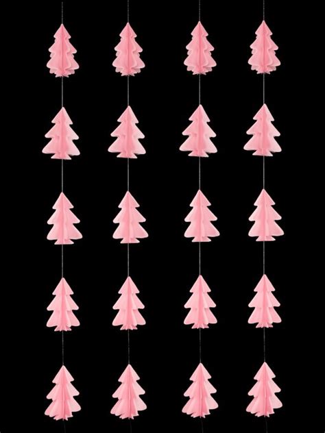 DX004-P Paper Christmas Tree Garland, 2 Meter – Light Pink – Delicious ...