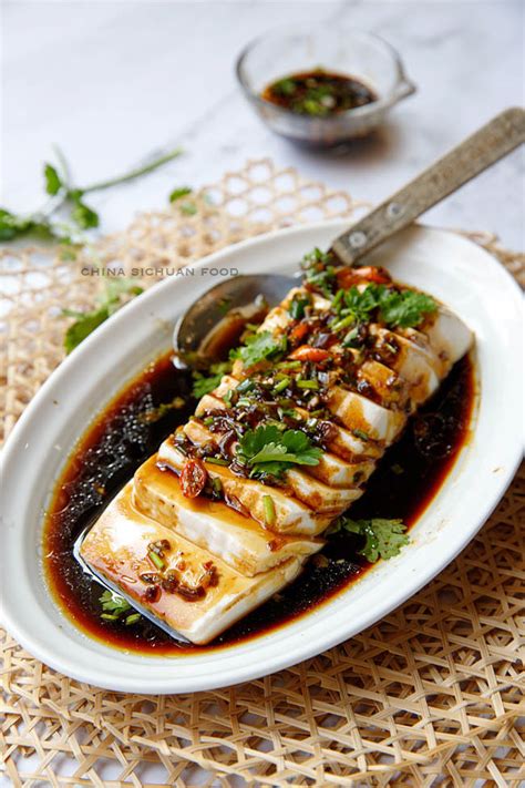 Steamed Tofu China Sichuan Food