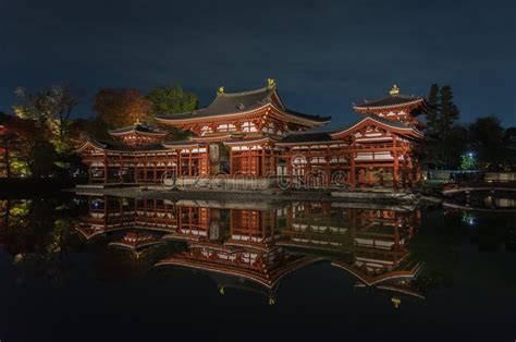 Historischer Wahrzeichen Buddhistischer Byodoin Tempel In Uji Kyoto