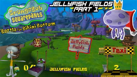 Spongebob Squarepants Battle For Bikini Bottom Jelly Fish Fields Walkthrough Part 1 Ps2